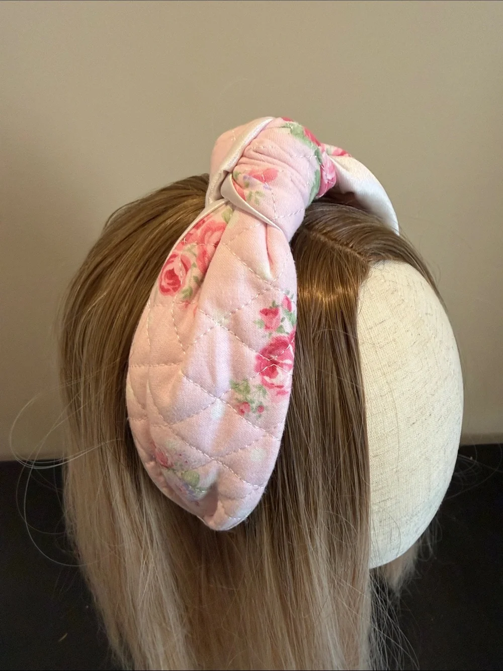 Floral Knotted Headband - Pink